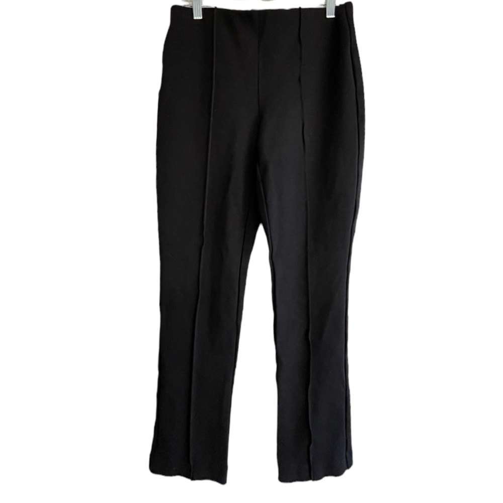 Chico’s Pull on Pin Tuck Ponte Knitted Leggings Black Size 00R / 4